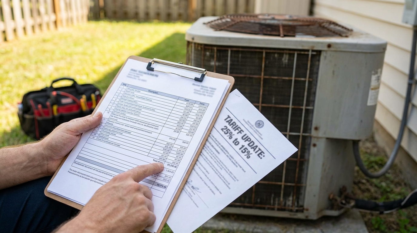 The HVAC Tariff Got Cut From 25% to 15% in June, So Why Did Your AC Quote Still Go Up?