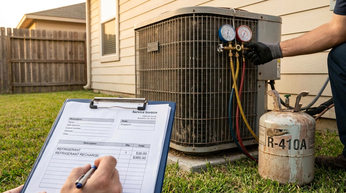 Your Old AC Still Runs, but a 2026 R-410A Recharge Now Runs $100 to $400: The Refrigerant Squeeze Nobody Warned You About