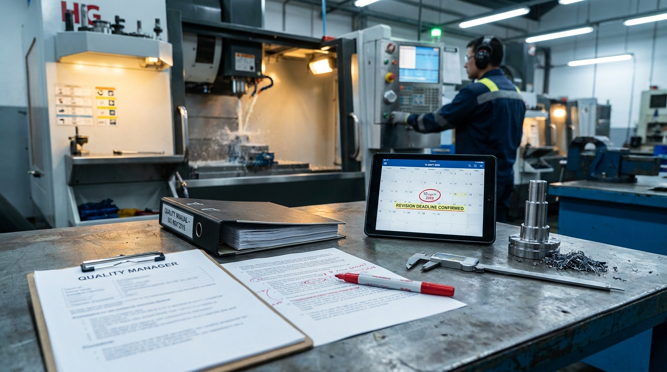 What a Machine Shop Has to Rewrite for ISO 9001:2026